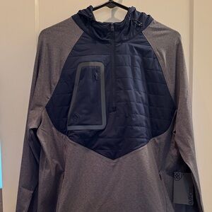 G/FORE Charcoal Gray and Navy Pullover